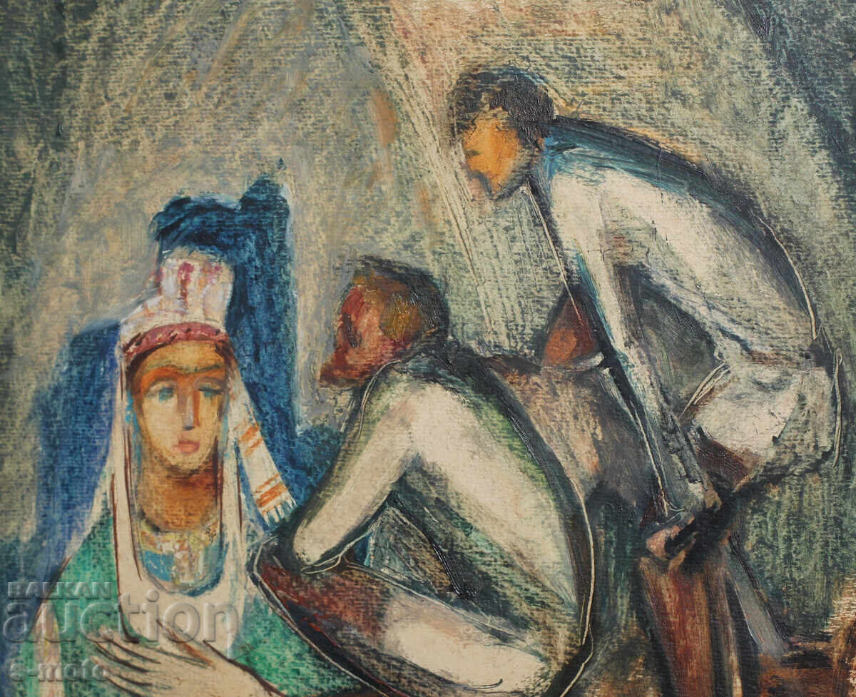 Стара картина маслени бои фигури - 5 Стара картина маслени бои фигури - 5