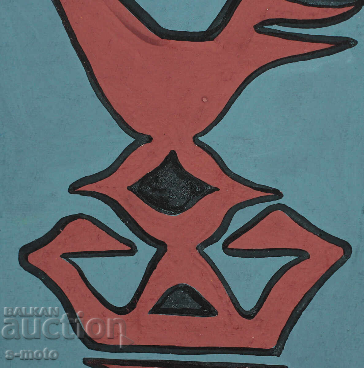 Παλαιό έργο γκουάς στυλιζαρισμένου πουλιού - 7 Παλαιό έργο γκουάς στυλιζαρισμένου πουλιού - 7