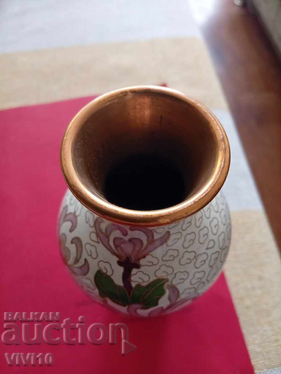 Antique enameled vase, cloisonné 15cm with price € 40.00 | 78.23 BGN