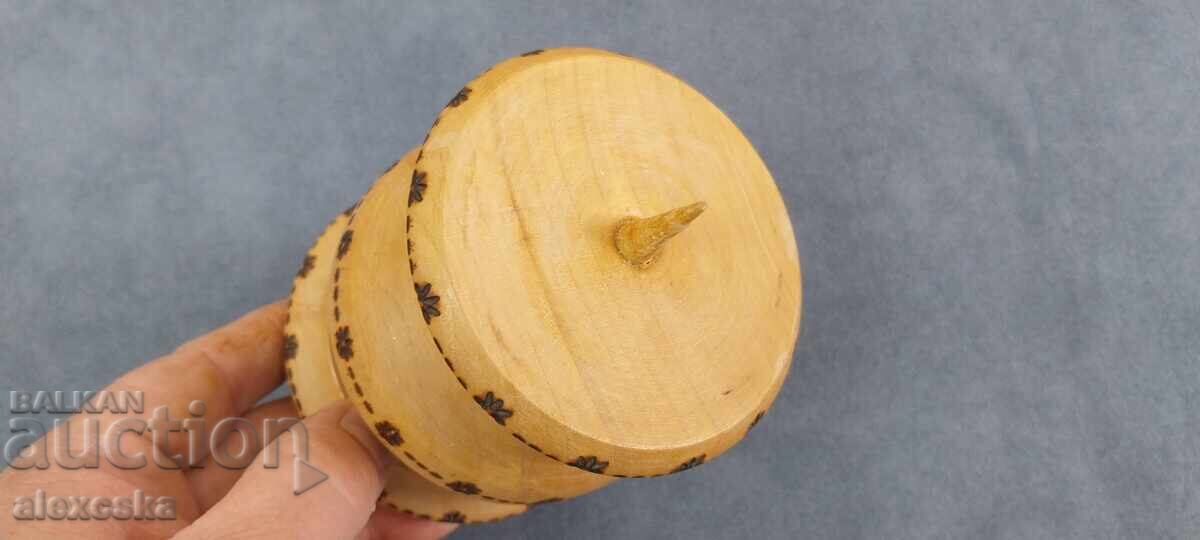 Стар дървен свещник - 6