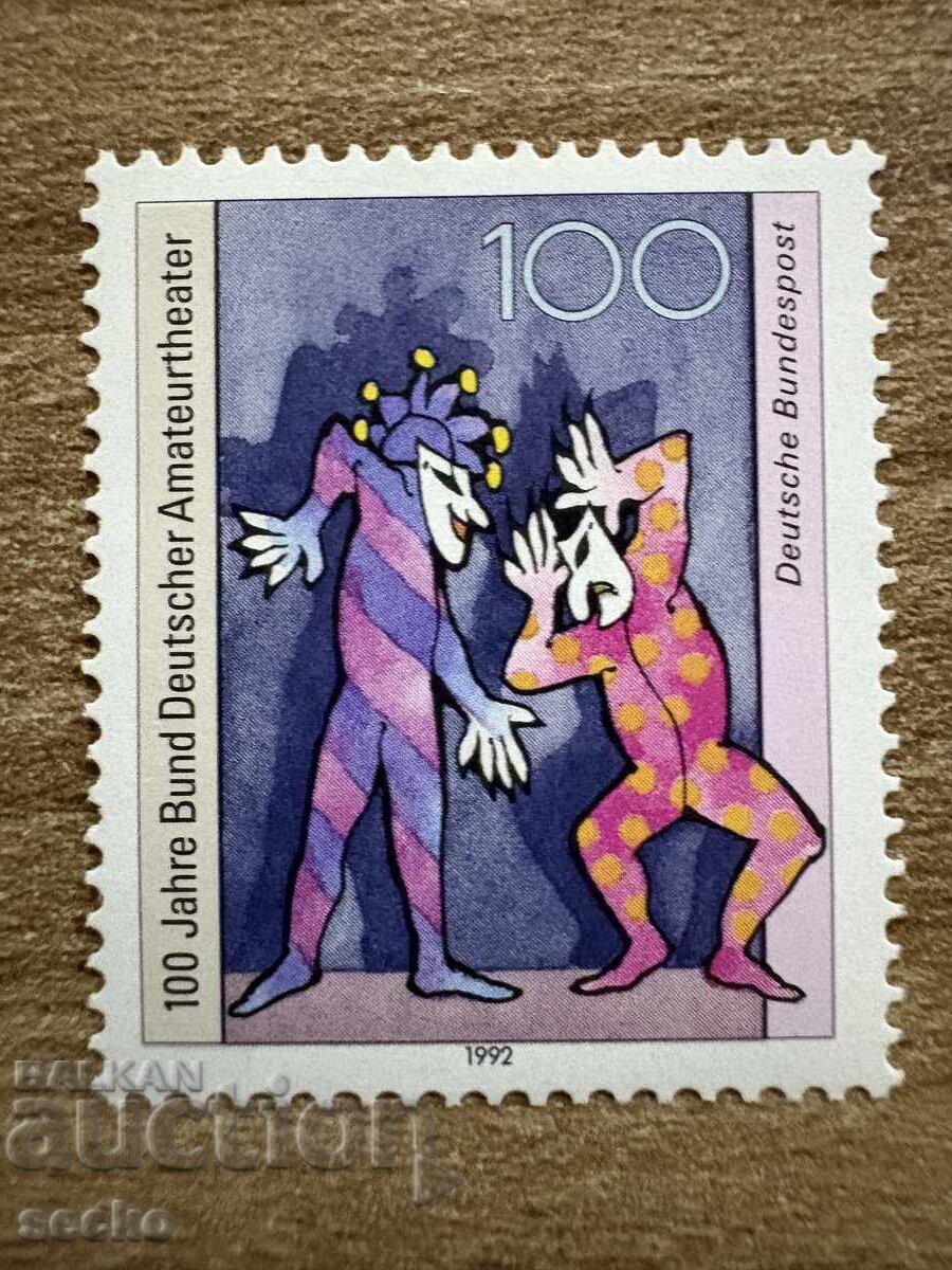 Germany - 100 g. German Amateur Theater (1992) MNH Germany - 100 g. German Amateur Theater (1992) MNH
