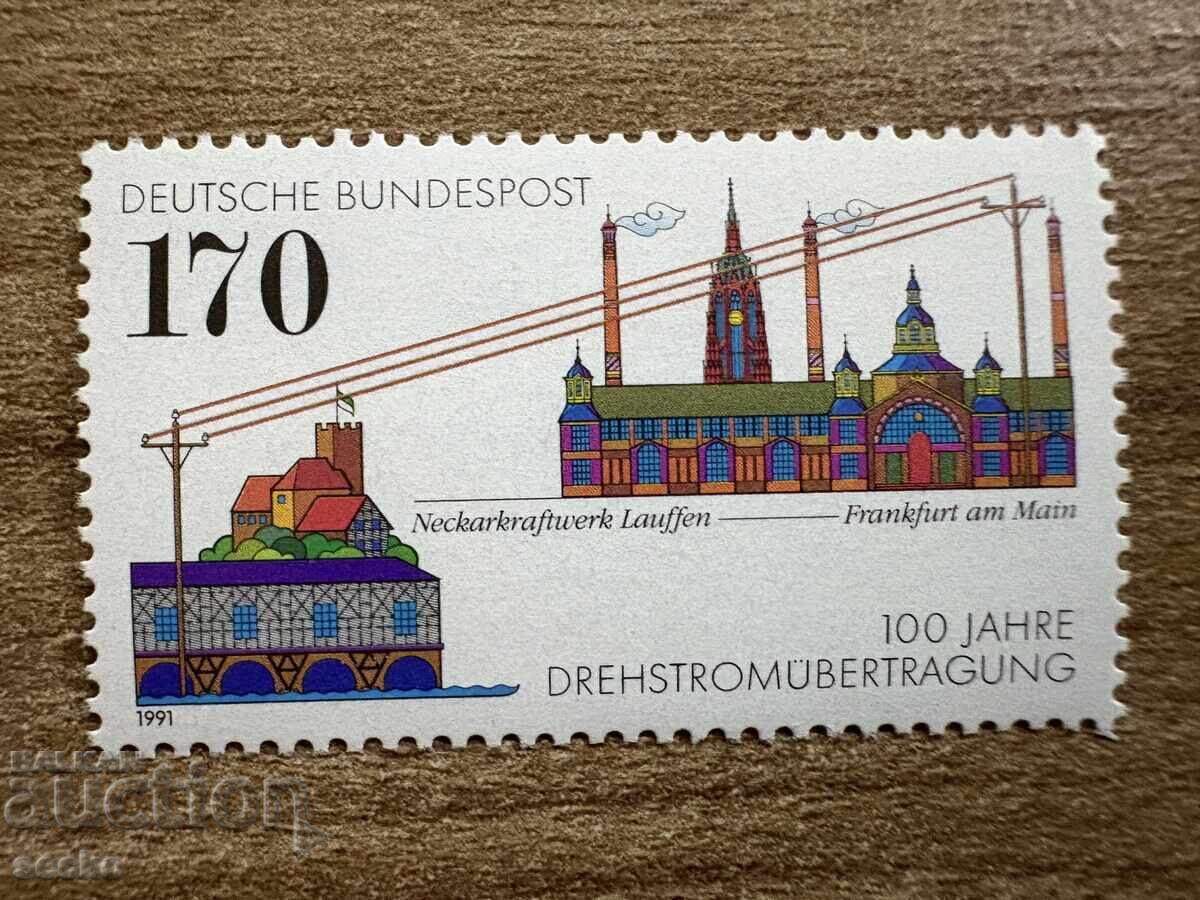 Γερμανία - 100 γρ. εναλλασσόμενο ρεύμα (1991) MNH Γερμανία - 100 γρ. εναλλασσόμενο ρεύμα (1991) MNH