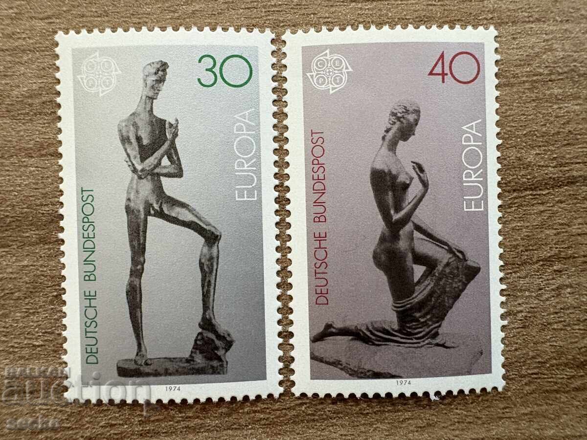 ФРГ/ГФР - Марки Европа - Скулптури (1974) - MNH
