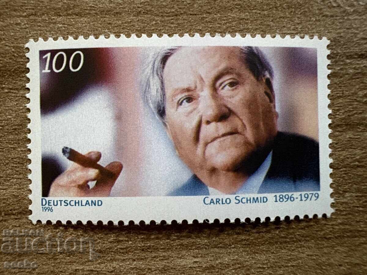 Germany - 100 g. from the birth of Carlo Schmid... (1996) MNH