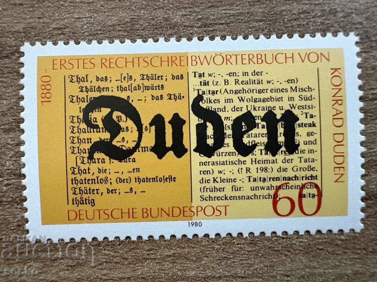 West Germany - 100 g. from the first dictionary by Konrad... (1980) MNH