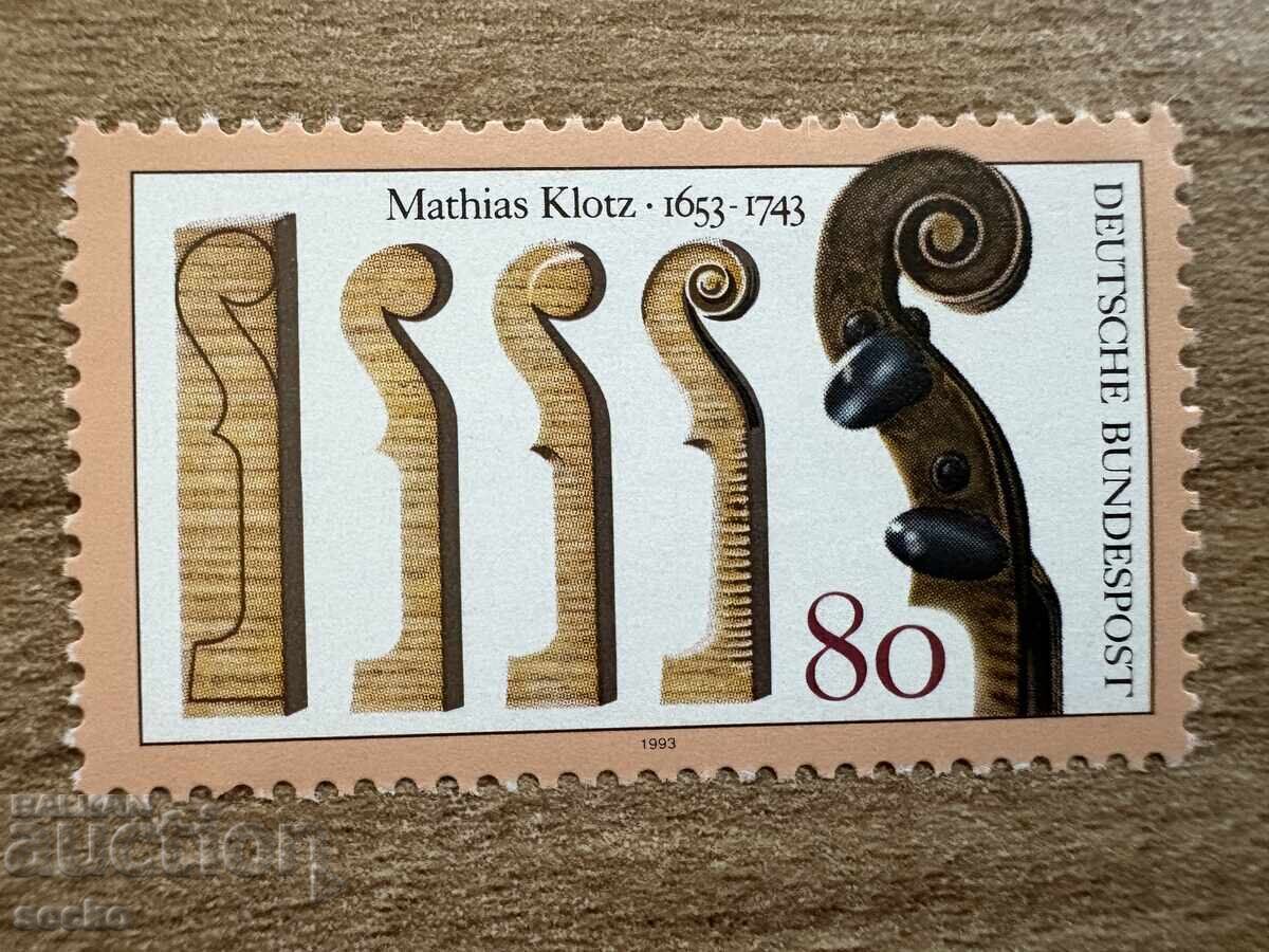 Γερμανία - 250 γρ. από τον θάνατο του Ματίας Κλοτς.... (1993) MNH Γερμανία - 250 γρ. από τον θάνατο του Ματίας Κλοτς.... (1993) MNH