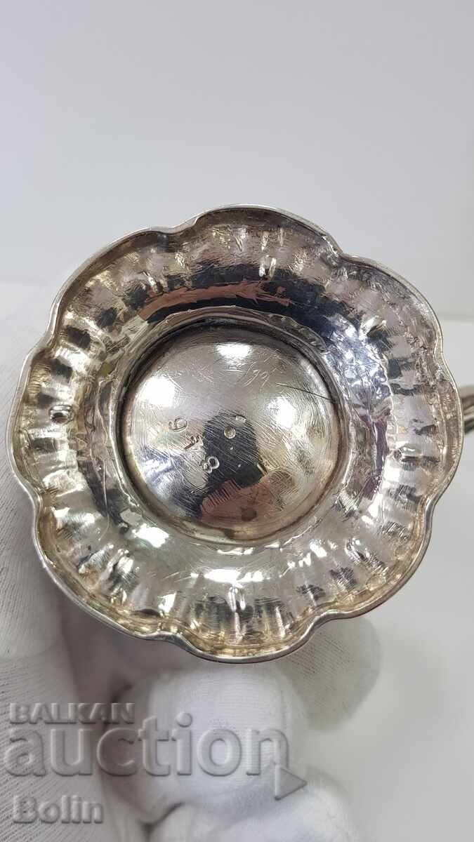 Rare Silver Victorian Cup England 1860-1880 - 5