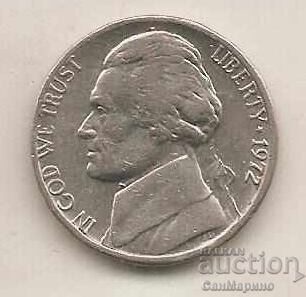 5 σεντ ΗΠΑ 1972 με τιμή 0.90 BGN | € 0.46