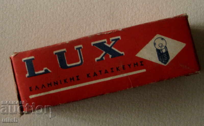 Delivery of Old Lux light bulbs for flashlight box