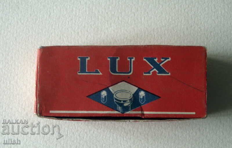 Old Lux light bulbs for flashlight box