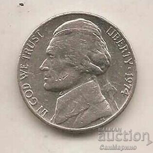 5 λεπτά ΗΠΑ 1974 με τιμή 0.70 BGN | € 0.36 5 λεπτά ΗΠΑ 1974 με τιμή 0.70 BGN | € 0.36