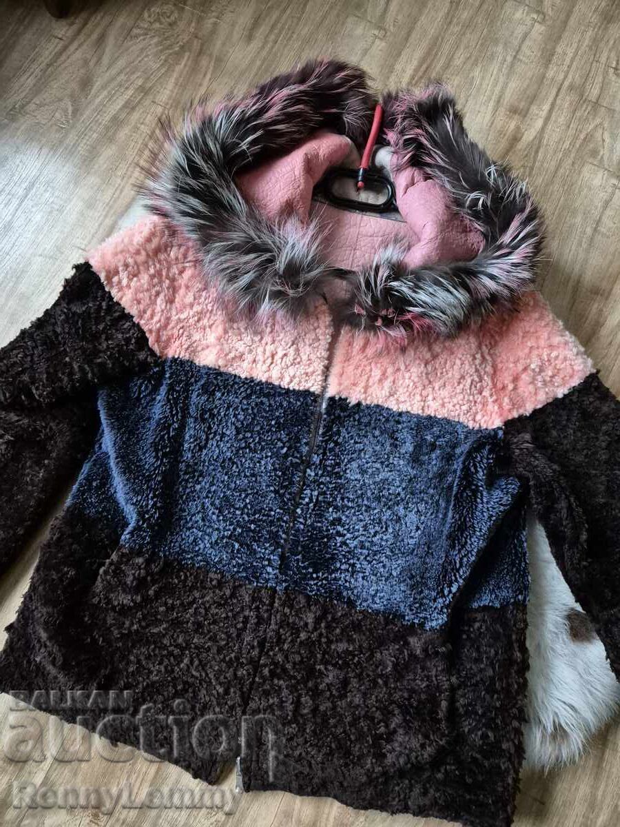 Boutique coat, natural leather - 5