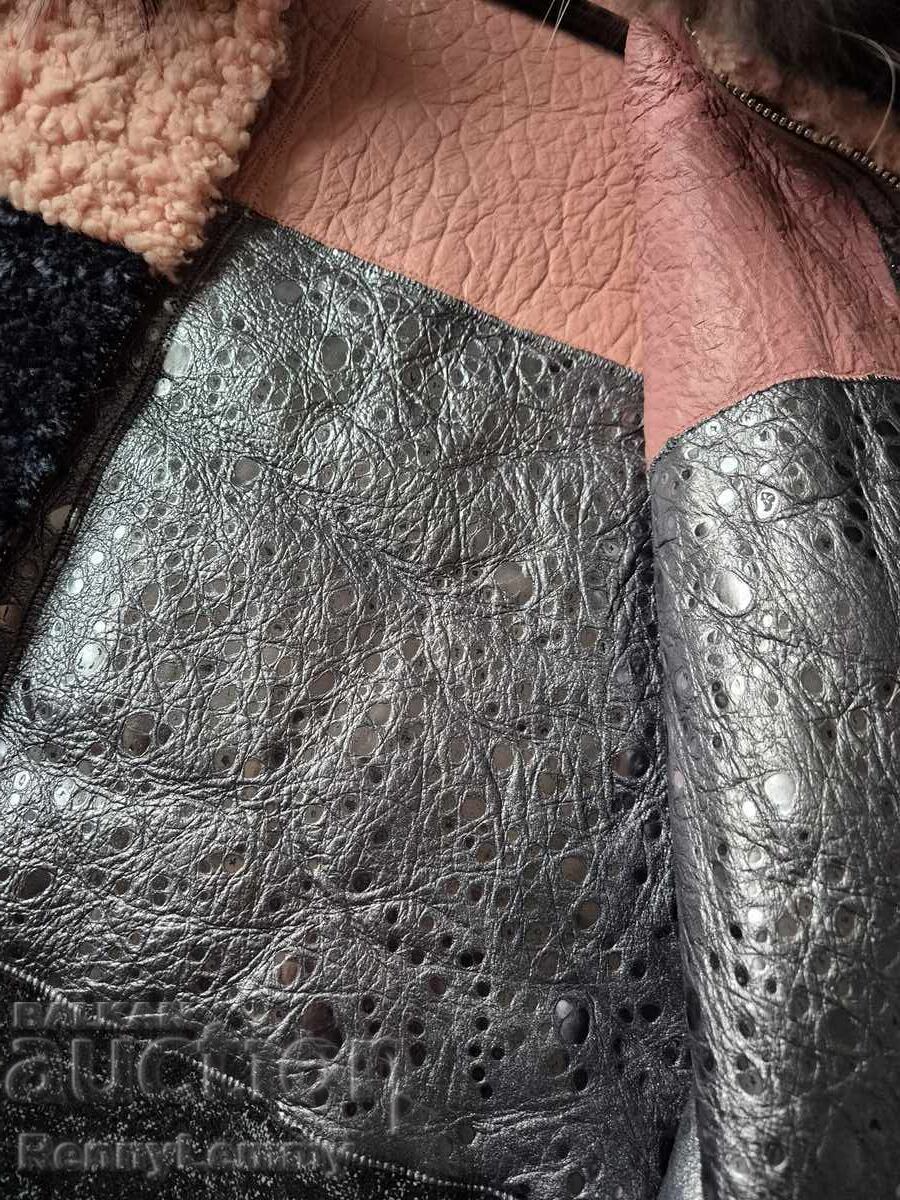 Boutique coat, natural leather - 7