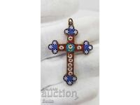 Cruce de colecție de top cu mozaic Italia - Veneția, sfârșitul secolului al XIX-lea