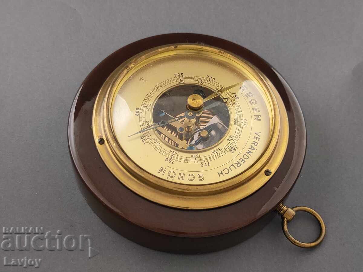 Аукцион Немски кабинетен барометър Lufft 1939- 1945 Аукцион Немски кабинетен барометър Lufft 1939- 1945