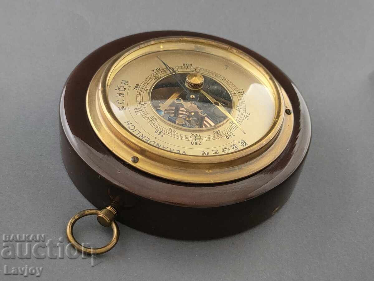 Немски кабинетен барометър Lufft 1939- 1945 - 7 Немски кабинетен барометър Lufft 1939- 1945 - 7