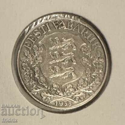 Εσθονία 1 κρόνα / Estonia 1 krona 1933 Σπάνιο! Εσθονία 1 κρόνα / Estonia 1 krona 1933 Σπάνιο!