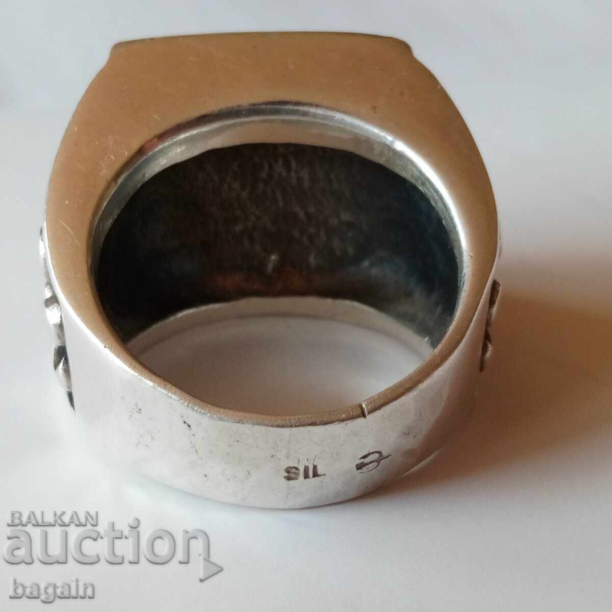 Livrarea Inel argint bărbați Livrarea Inel argint bărbați