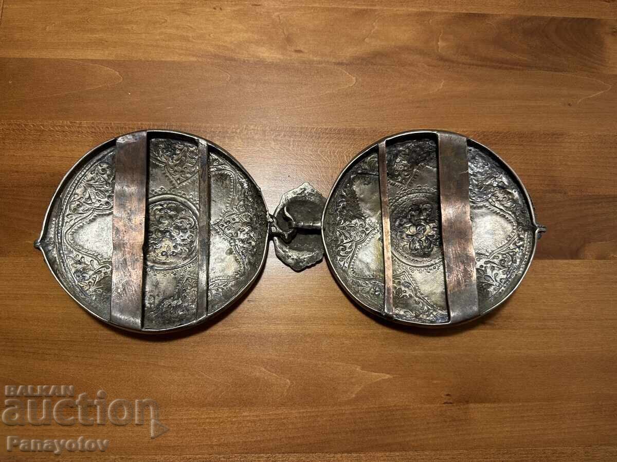 КРЪГЛИ СРЕБЪРНИ ПАФТИ ПИРИН РАЗЛОЖКИ САМОКОВСКИ МАКЕДОНИЯ - 5