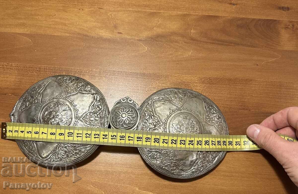 КРЪГЛИ СРЕБЪРНИ ПАФТИ ПИРИН РАЗЛОЖКИ САМОКОВСКИ МАКЕДОНИЯ - 6