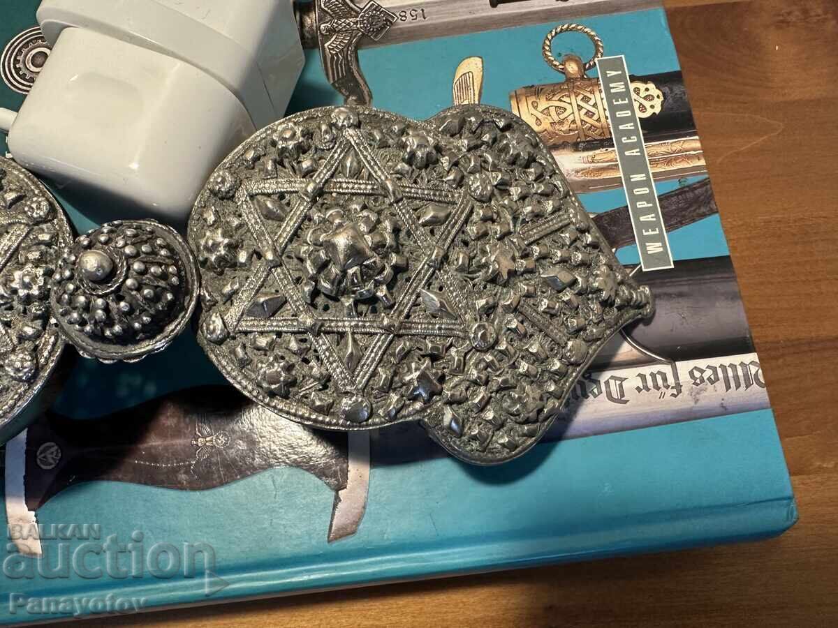 Аукцион ГОЛЯМА СРЕБЪРНА ПАФТА ФИЛИГРАН 308 ГР. 28 СМ ОРИГИНАЛ