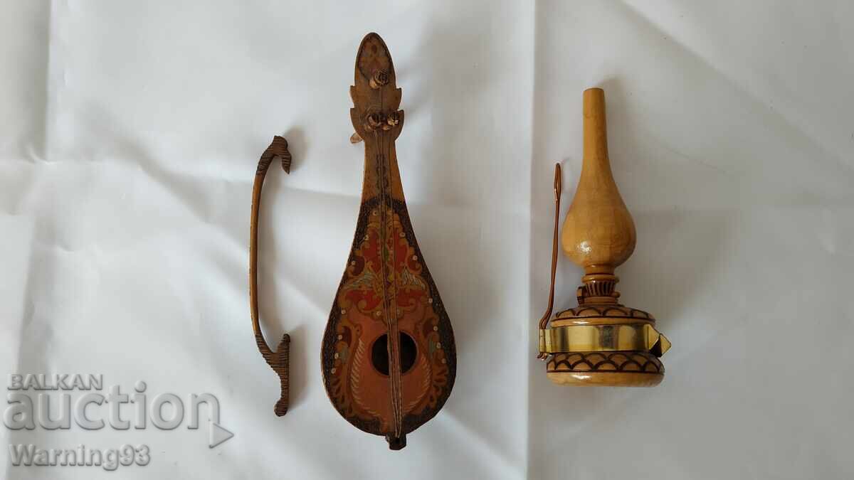 Δημοπρασία Ξύλινο φωτιστικό - ξυλόγλυπτο - Βουλγάρικο