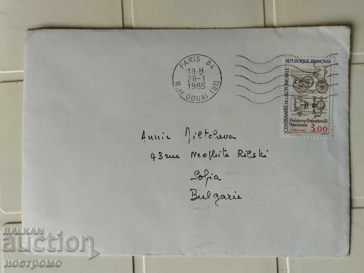 Envelope traveled France - A 5506 Envelope traveled France - A 5506