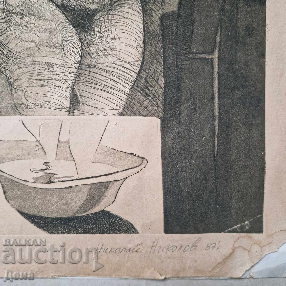 Николай Николов графика 1987г. - 6