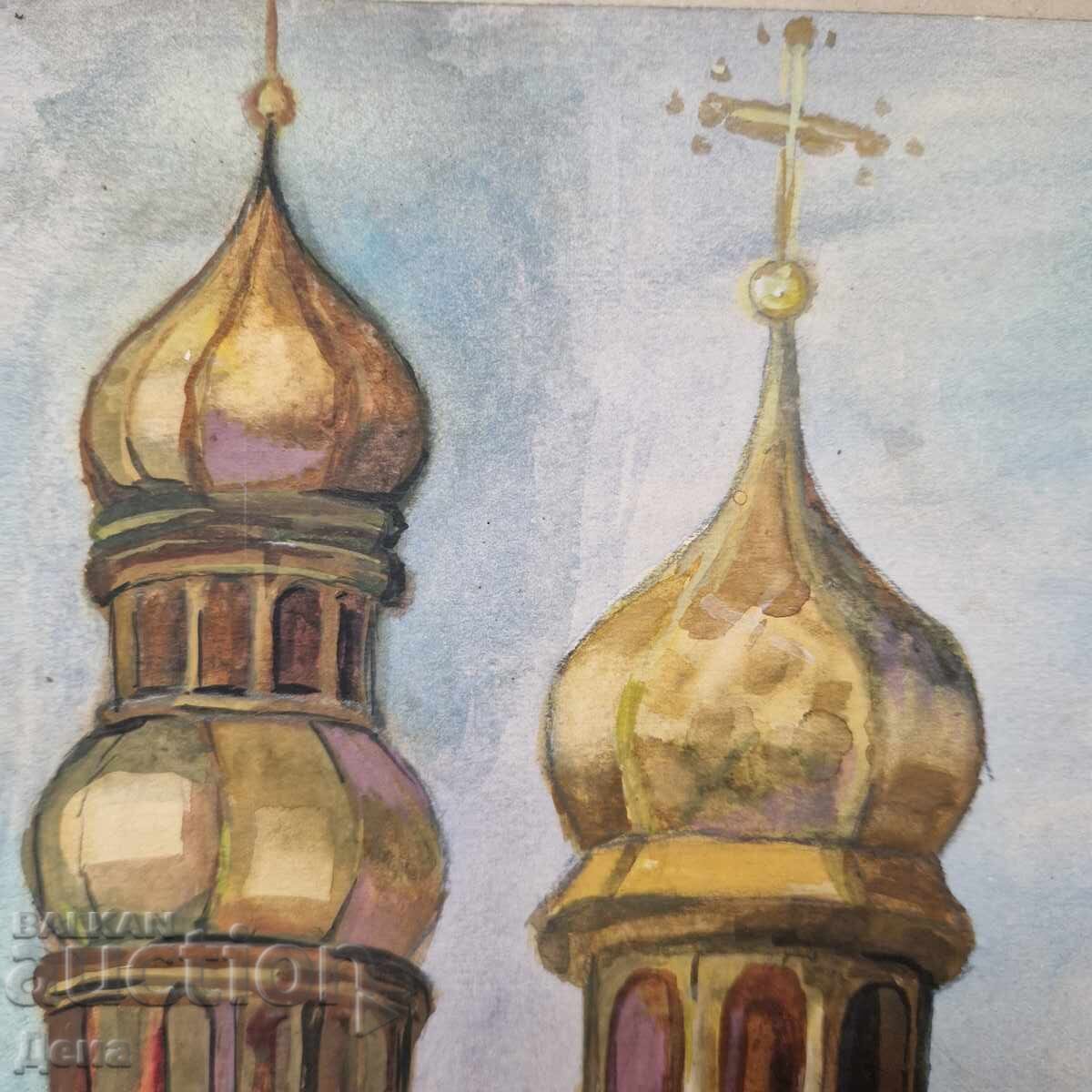 Аукцион Майсторски акварел от 80те.