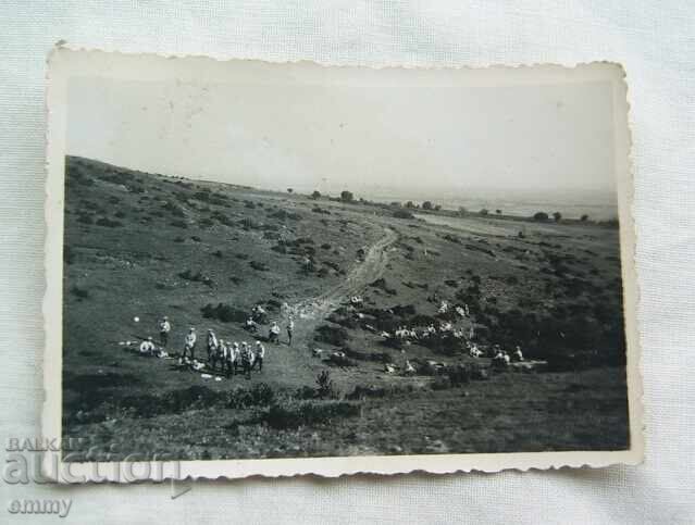Малка снимка 3 броя - учение на школници от ШЗО, София,1930 с цена 2.00 лв. | € 1.02