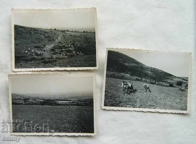 Малка снимка 3 броя - учение на школници от ШЗО, София,1930