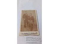 Φωτογραφία Δύο νέοι άνδρες 1900 Χαρτόνι