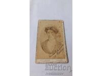 Φωτογραφία Νέο κορίτσι Σαμοκόβ 1896 Καρτόνι