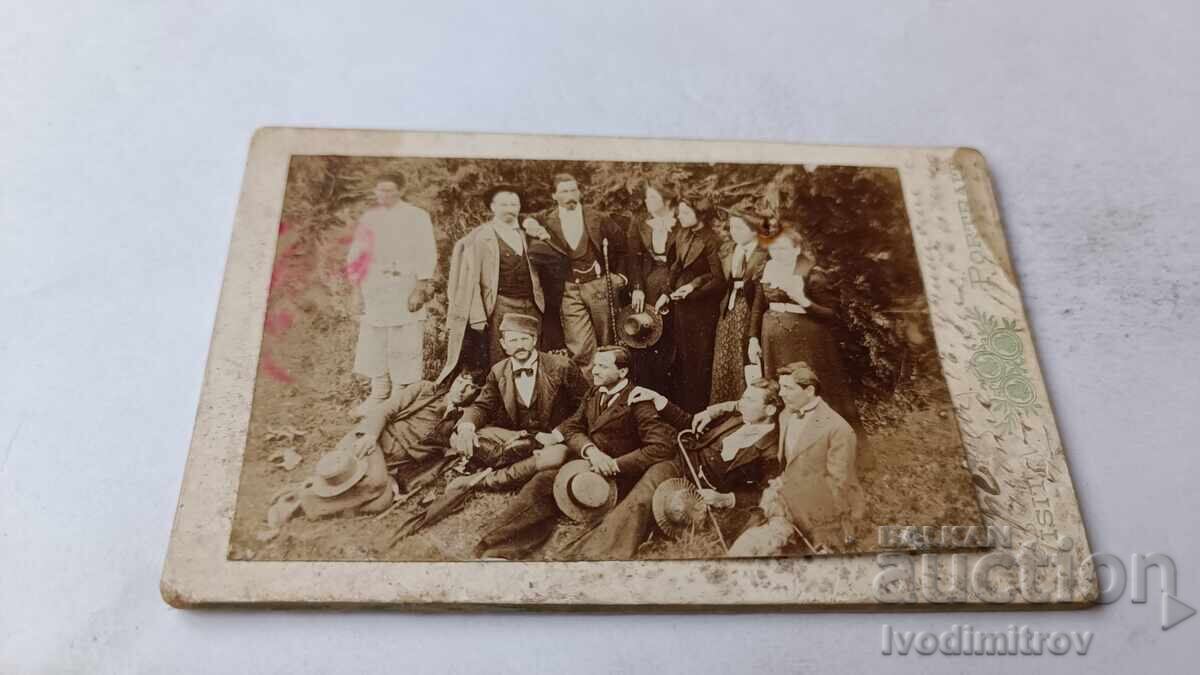 Photo: Young Men and Women with Teachers, Cardboard