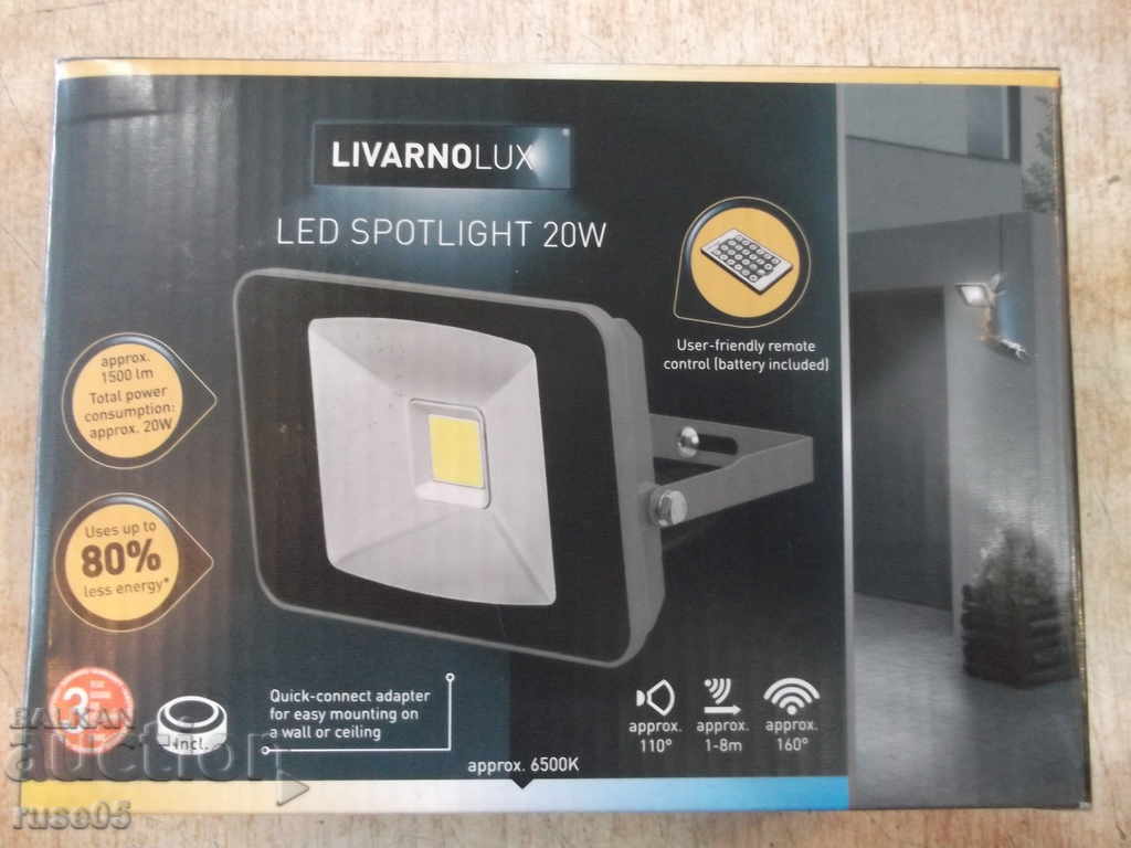 Προβολέας "LIVARNOLUX - LED 20 W" καινούργιος
