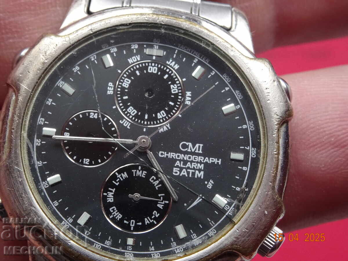 СТАР  КВАРЦОВ ЧАСОВНИК CMI ХРОНОГРАФ - 7