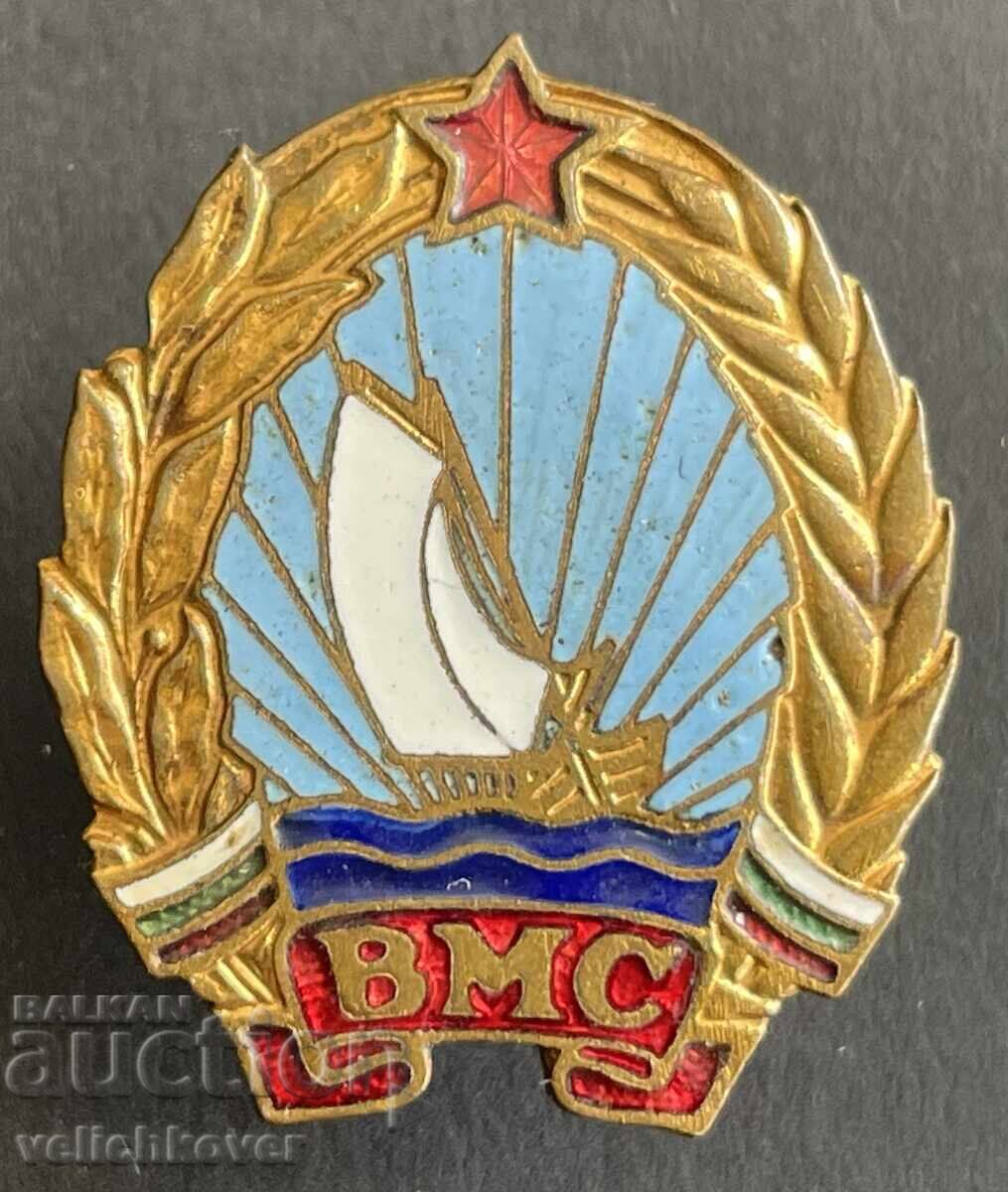 40773 Bulgaria insignă militară VMS Forțele Navale email șurub 40773 Bulgaria insignă militară VMS Forțele Navale email șurub