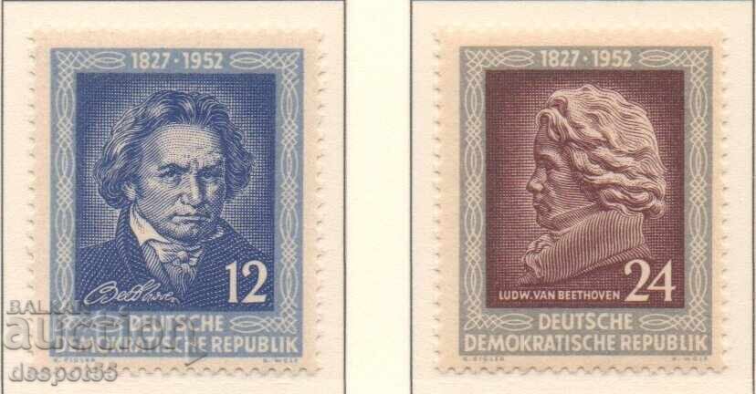 1952. GDR. 125 Years Since Beethoven's Death