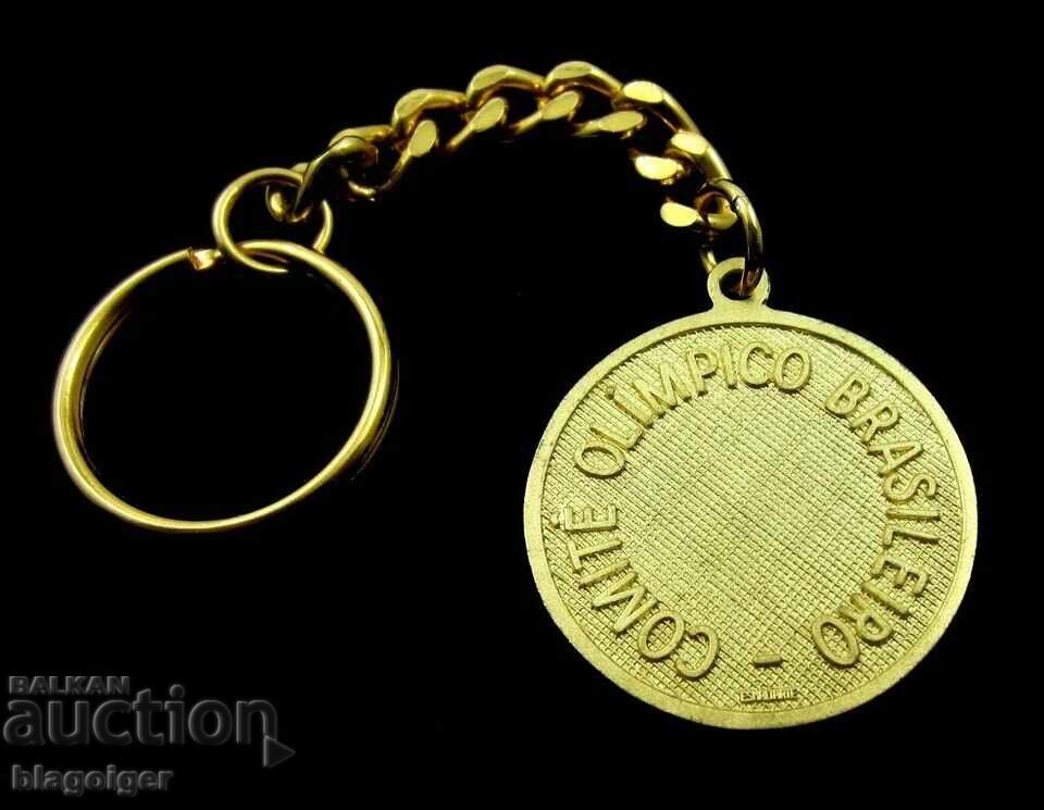 Auction  Brazil Olympic Committee Keyring Montreal 1978 Olymp