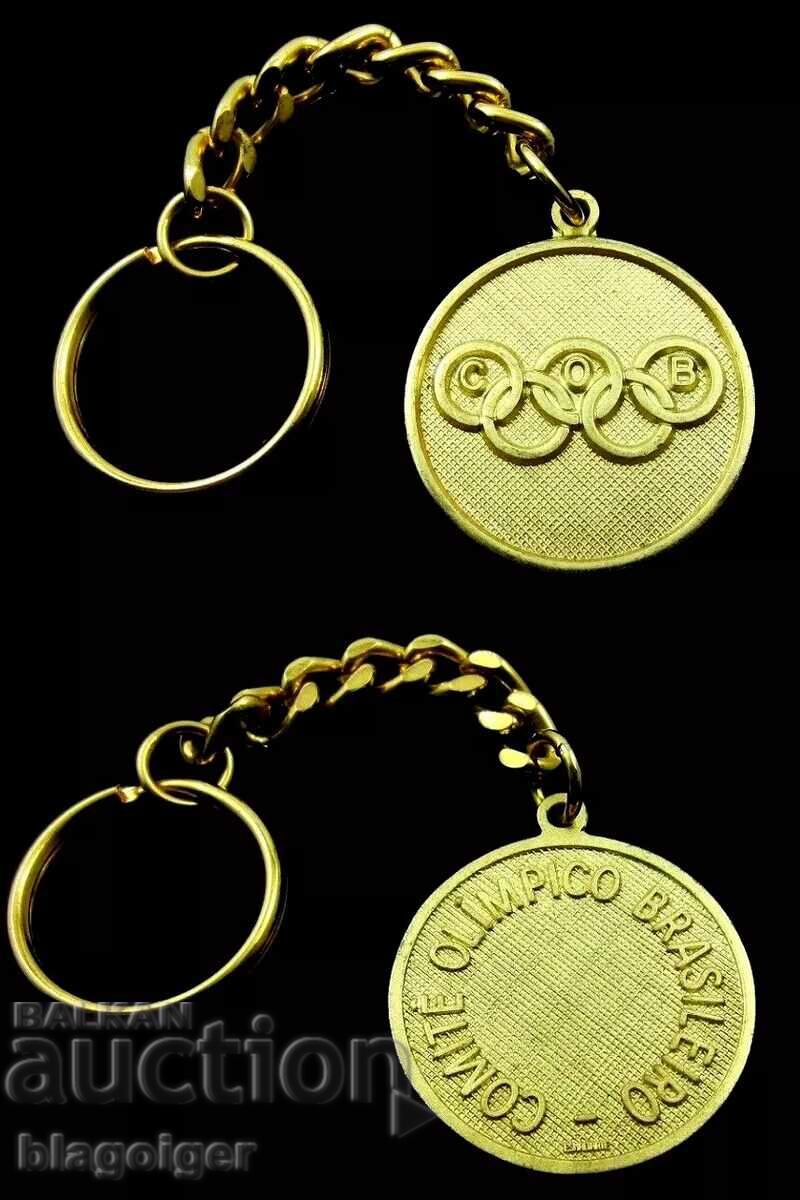 Brazil Olympic Committee Keyring Montreal 1978 Olymp