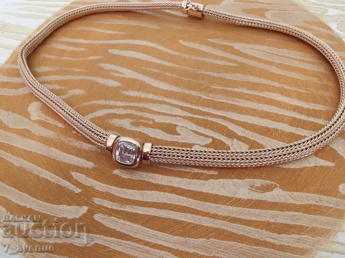 Παράδοση Κολιέ, περιδέραιο, πολύ σικ, ασήμι με επιχρύσωση 16.04.2025