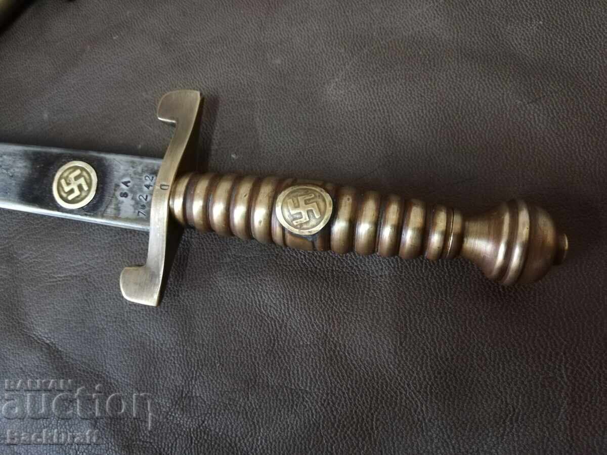 Аукцион НЕМСКИ НАЦИСТКИ КОРТИК,НОЖ,ОСТРИЕ,КАМА,СВАСТИКА,РАЙХ