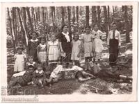1936 Old Photo Sofia, Knyazhevo, Students on Outing D733