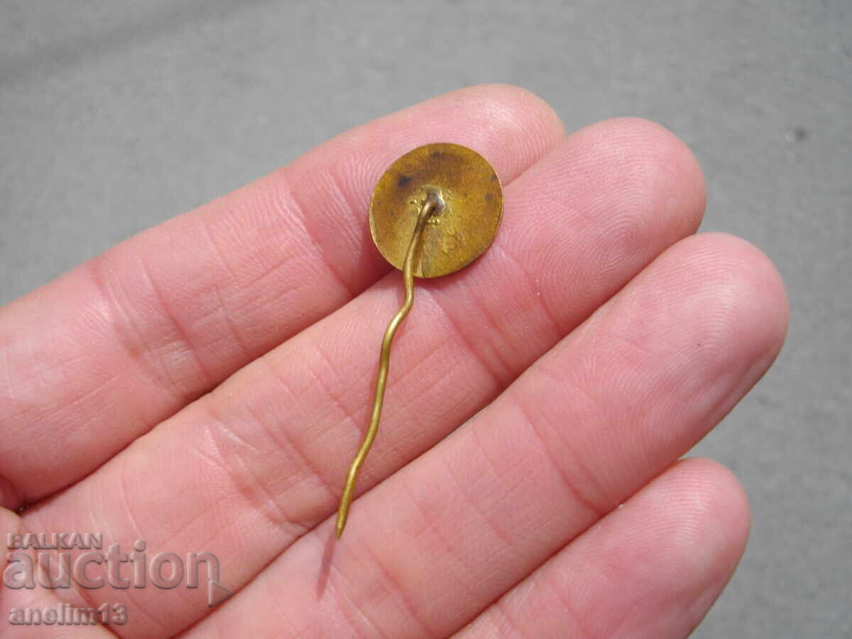 СТАРА ЗНАЧКА ЦСКА ЧЗ ЧЕРВЕНО ЗНАМЕ БРОНЗ ЕМАЙЛ - 6 СТАРА ЗНАЧКА ЦСКА ЧЗ ЧЕРВЕНО ЗНАМЕ БРОНЗ ЕМАЙЛ - 6