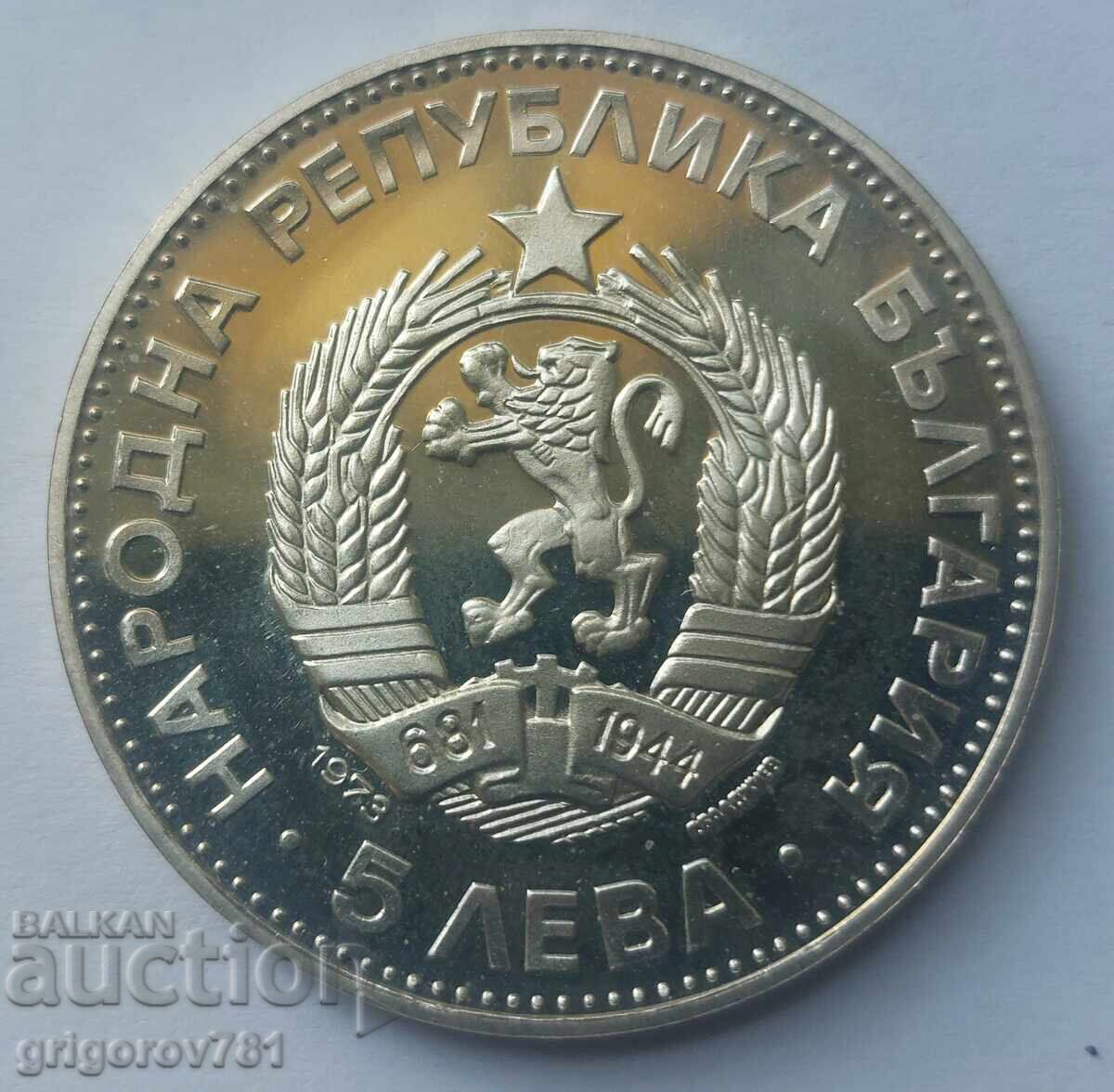 5 leva 1973 srebro Vasil Levski - ασημένιο νόμισμα με τιμή € 35.79 | 70.00 BGN 5 leva 1973 srebro Vasil Levski - ασημένιο νόμισμα με τιμή € 35.79 | 70.00 BGN