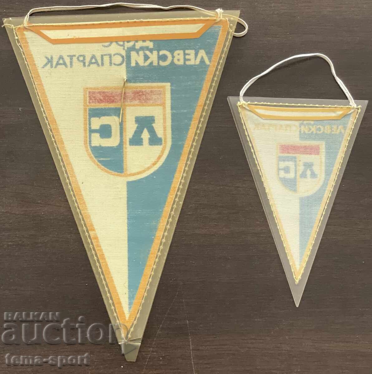 Auction  1511 Two flags and a badge of DFS Levski Spartak