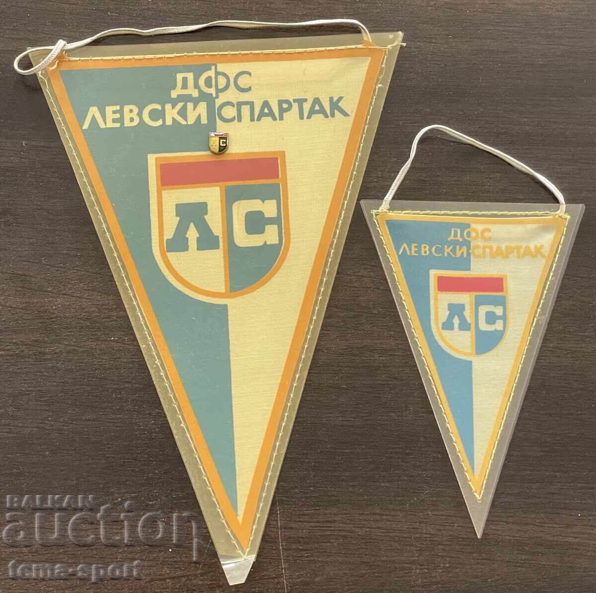 1511 Two flags and a badge of DFS Levski Spartak