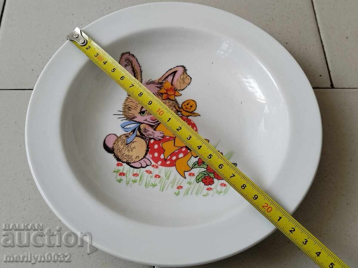 Δημοπρασία Πορσελάνινη πιατέλα βουλγαρικής πορσελάνης, πασχαλινά αυγά