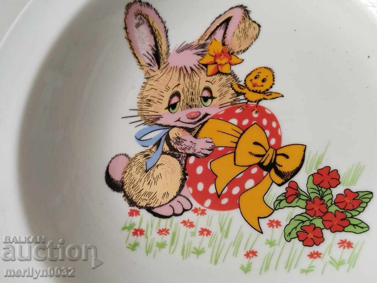 Πορσελάνινη πιατέλα βουλγαρικής πορσελάνης, πασχαλινά αυγά