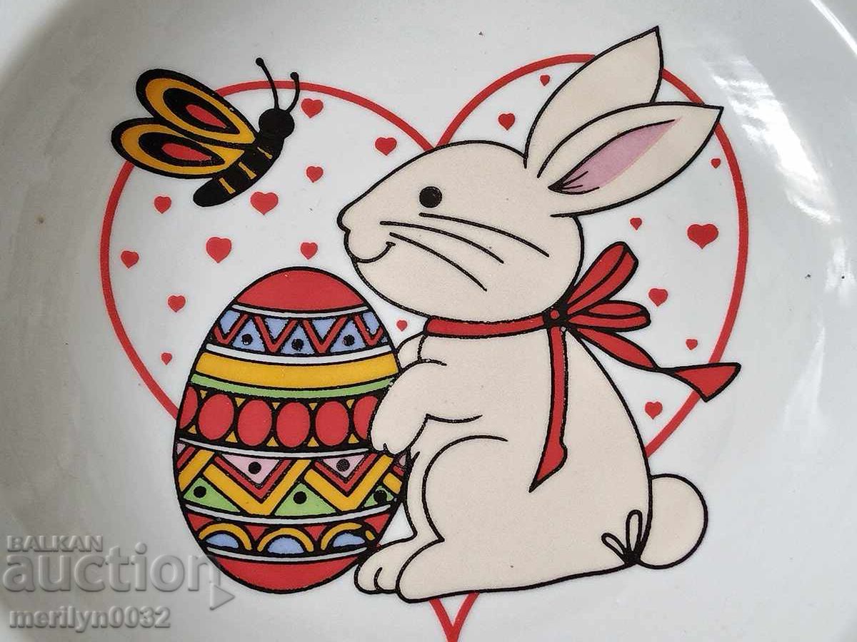 Porcelain plate Bulgarian porcelain Easter eggs